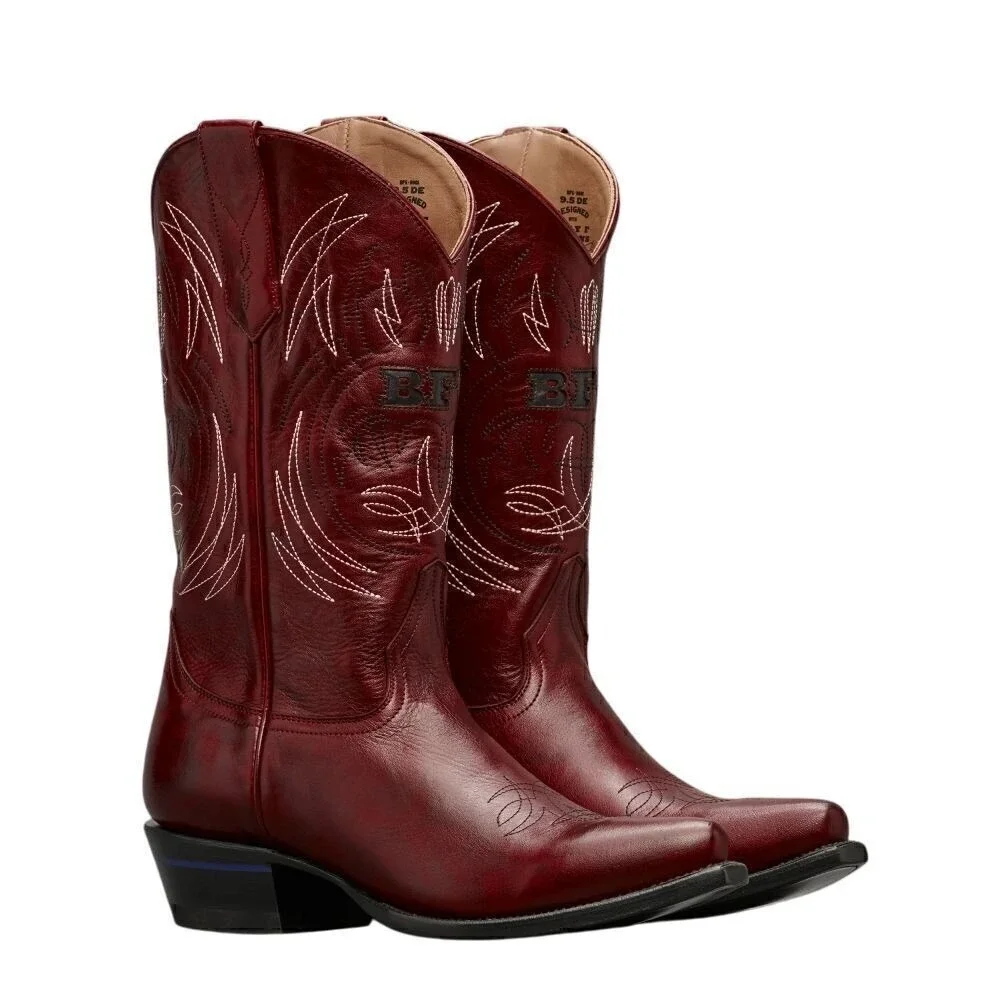 NEW $459 Alvies Billy Gibbons ZZ Top BFG Red Leather 9 DE 
